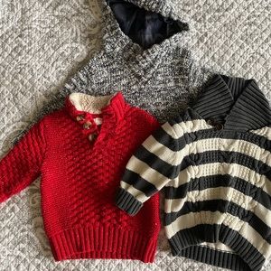 Toddler boy Winter sweater combo set